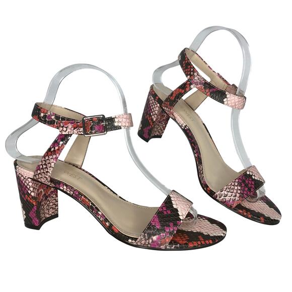 Nine West Pixel City Block Heel Sandals - Size 7.5 - Women - Picture 2 of 13